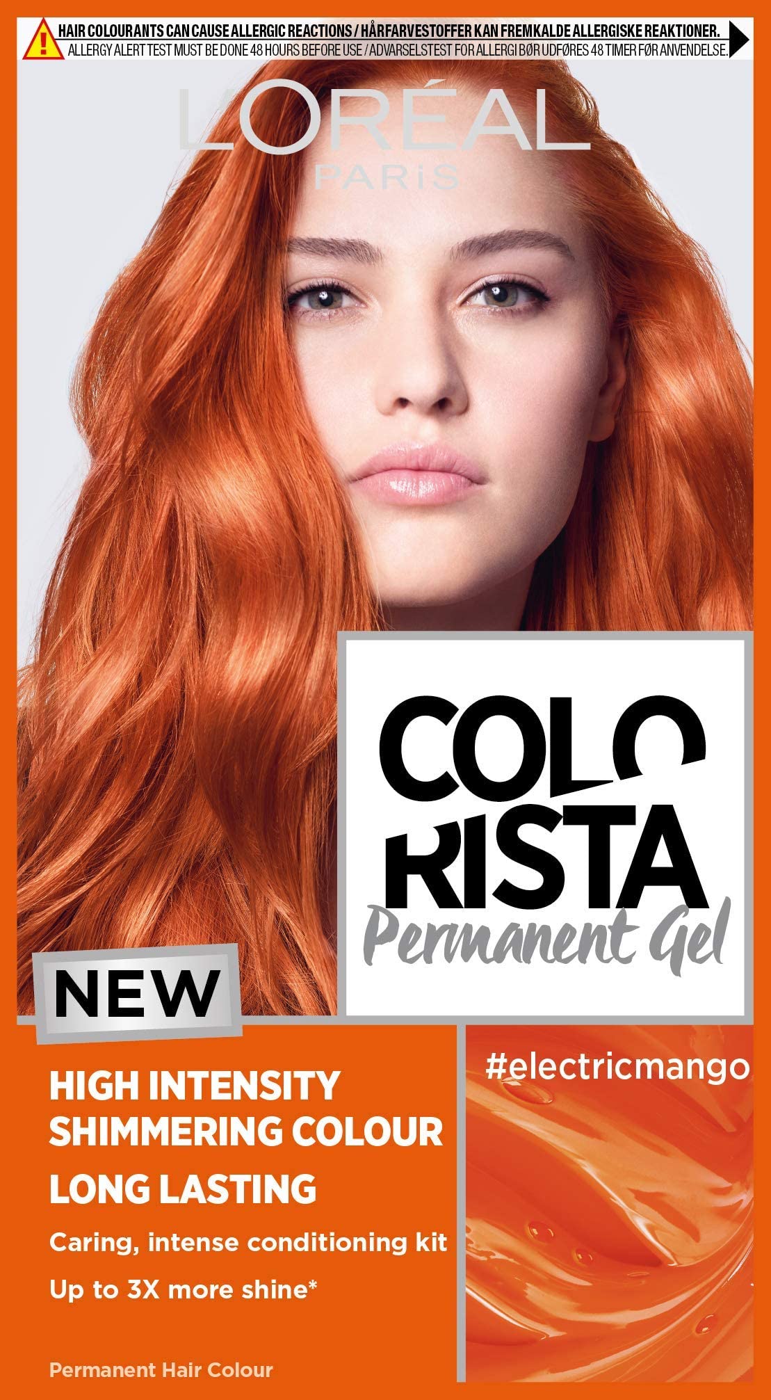 L'Oreal Paris Colorista Electric Mango Auburn Permanent Hair Dye Gel Long-Lasting Permanent Hair ColourÃƒÆ’Ã†â€™Ãƒâ€ Ã¢â‚¬â„¢ÃƒÆ’Ã‚Â¢ÃƒÂ¢Ã¢â‚¬Å¡Ã‚Â¬Ãƒâ€¦Ã‚Â¡ÃƒÆ’Ã†â€™ÃƒÂ¢Ã¢â€šÂ¬Ã…Â¡ÃƒÆ’Ã¢â‚¬Å¡Ãƒâ€šÃ‚Â , Electric Mango Auburn, 1 Count (Pack of 1)