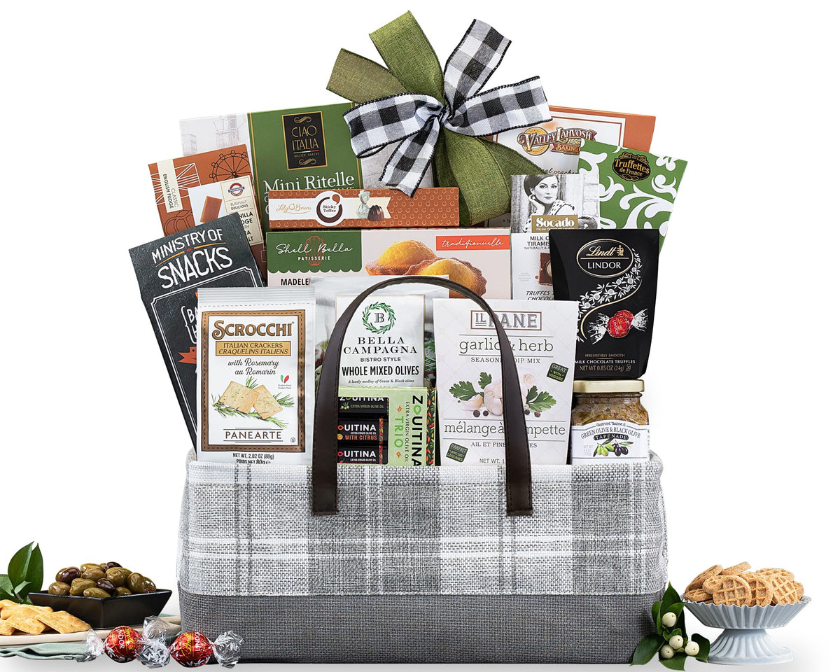 The Connoisseur Gourmet Gift Basket by Wine Country Gift Baskets Food Gift Basket for Families College Students Appreciation Thank You Congratulations Get Well Soon Care Package