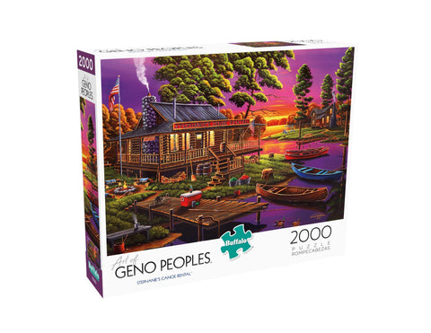 Buffalo Games - Geno Peoples - Stephanie's Canoe Rental - 2000 Piece Jigsaw Puzzle