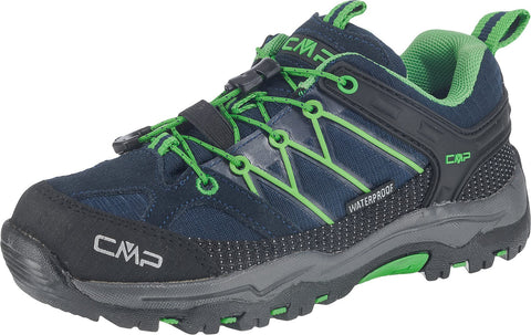 CMP Kids Rigel Low Trekking Shoes WP, B.Blue-Gecko, 3 UK