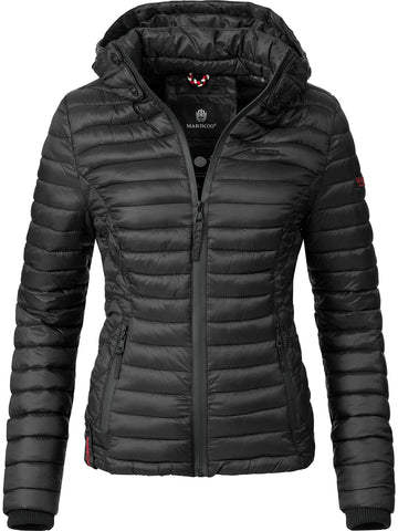 Marikoo Ladiesâ€™ Between-Seasons Puffer Jacket Samtpfote Black S