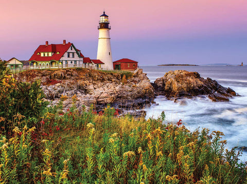 White Mountain Puzzles Maine Lighthouse - 1000 Piece Jigsaw Puzzle