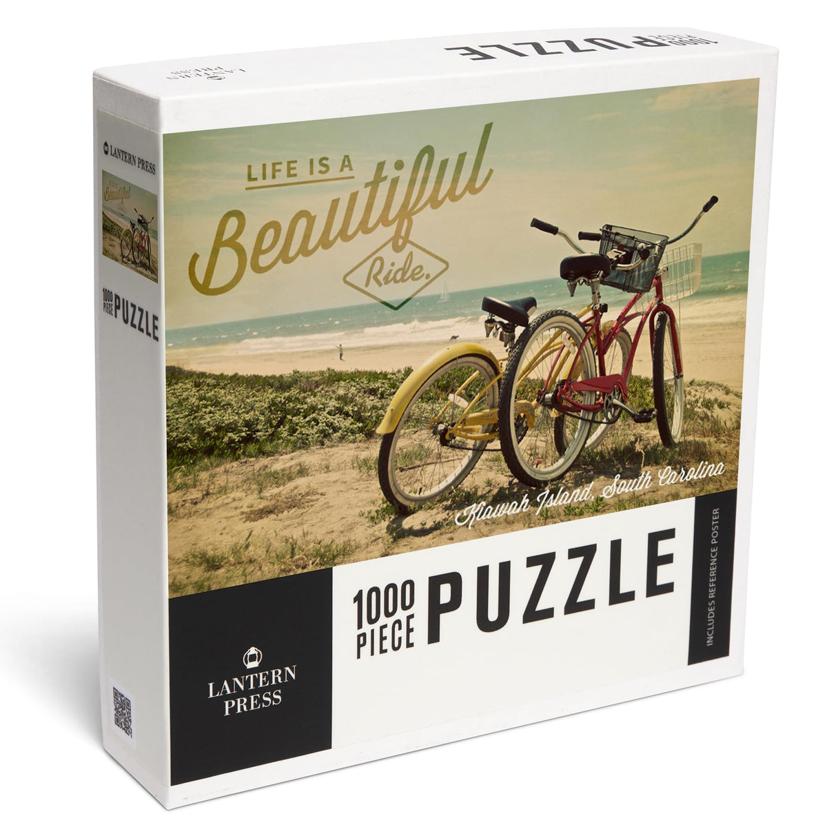 Kiawah Island, South Carolina, Life is a Beautiful Ride, Beach Cruisers (1000 Piece Puzzle, Challenging Jigsaw Puzzle for Adults, Made in USA)