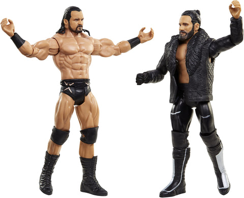 WWE Seth Rollins vs Drew McIntyre Championship Showdown 2-Pack 6-in / 15.24-cm Action Figures High Flyers Battle Pack for Ages 6 Years Old & Up