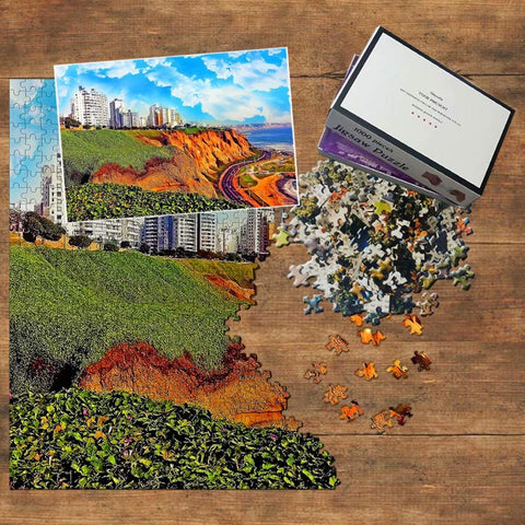 Peru Jigsaw Puzzle 1000 Piece Peru Miraflores Lima Puzzle Travel Souvenir Wooden