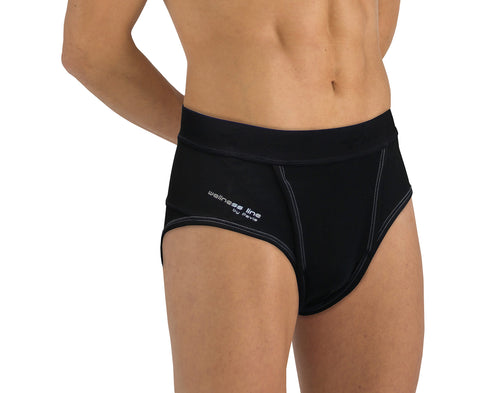 Wellness Medically Approved Hernia Underwear For Men - Includes x 2 Hernia Pads - Designed to Contain, Support & Reduce Inguinal, Lower Abdominal & Scrotal Hernias (L - Hip Circ:94-105cm)