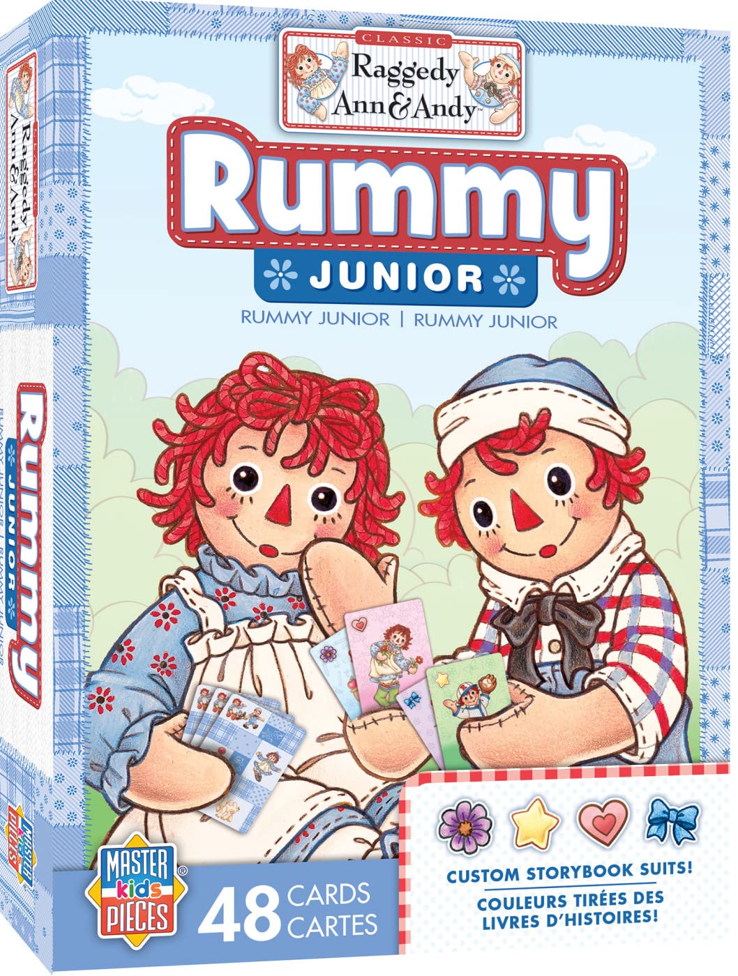 MasterPieces Licensed Kids Games - Raggedy Ann & Andy - Rummy Junior Card Game Games for Kids & Family, Laugh and Learn