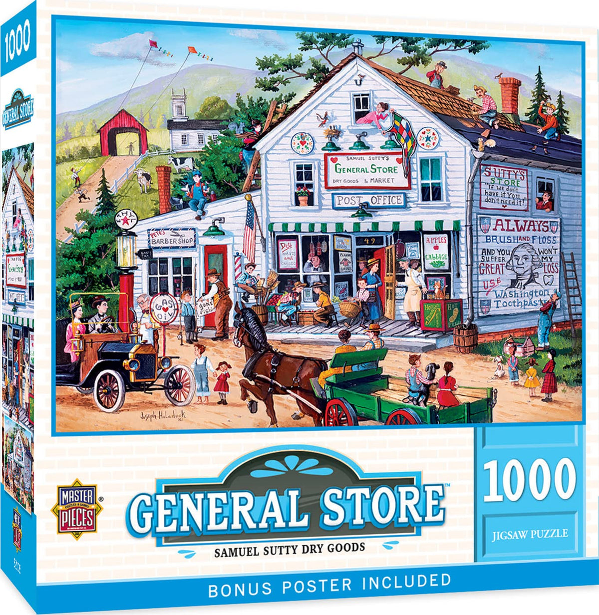 Masterpieces 1000 Piece Jigsaw Puzzle for Adults, Family, Or Kids - Samuel Sutty Dry Goods - 19.25"x26.75"