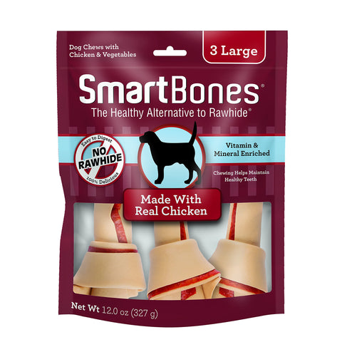 SmartBones Large Chews, Treat Your Dog to a Rawhide-Free Chew Made with Real Meat and Vegetables