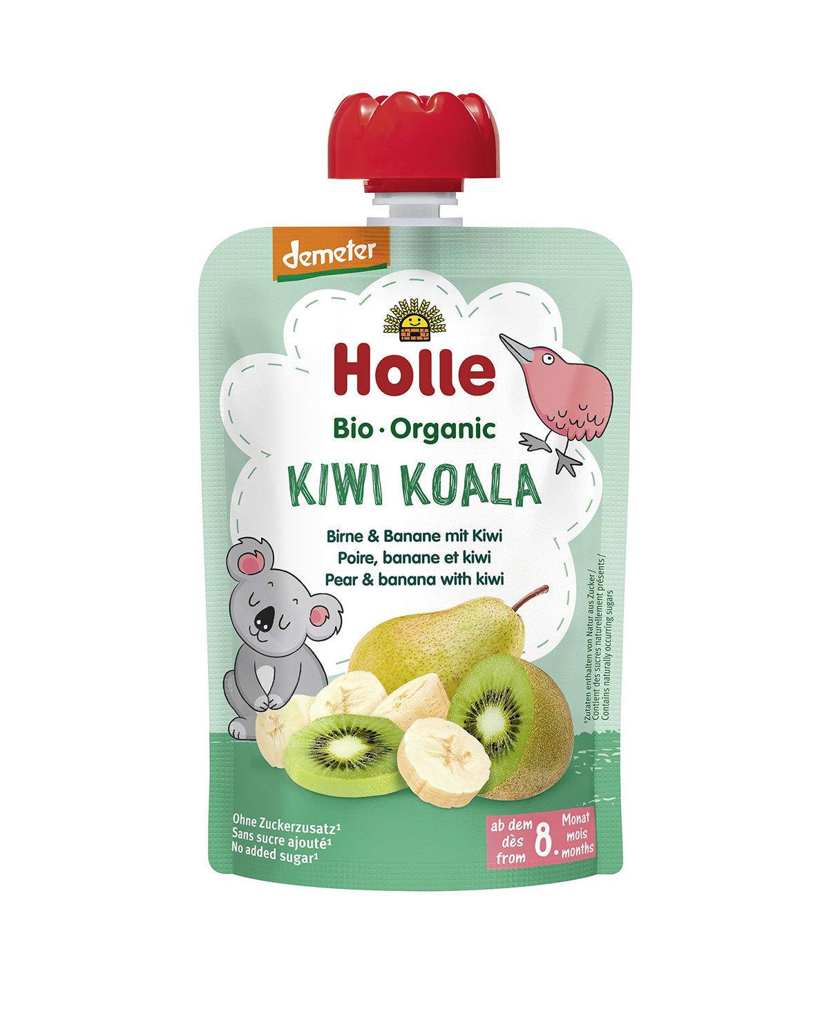 Holle Kiwi Koala - Pouch pear & banana with kiwi, pack of 12