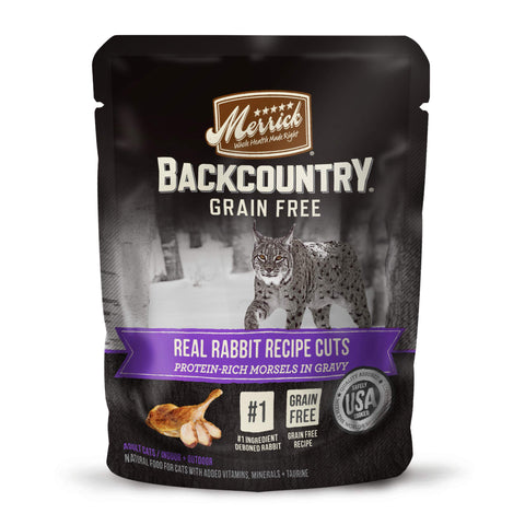 Merrick Backcountry Cat Food in Rabbit Flavor Weighing, 3 Oz - 24 Count