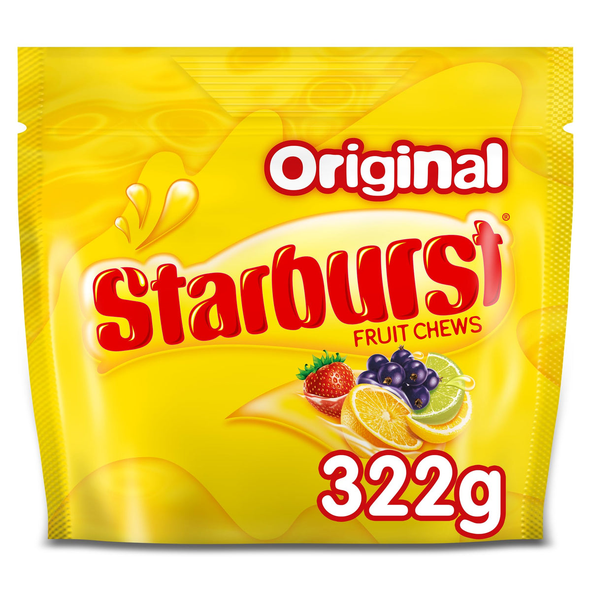 Starburst Original Fruit Chews Sweets Pouch Bag 322g