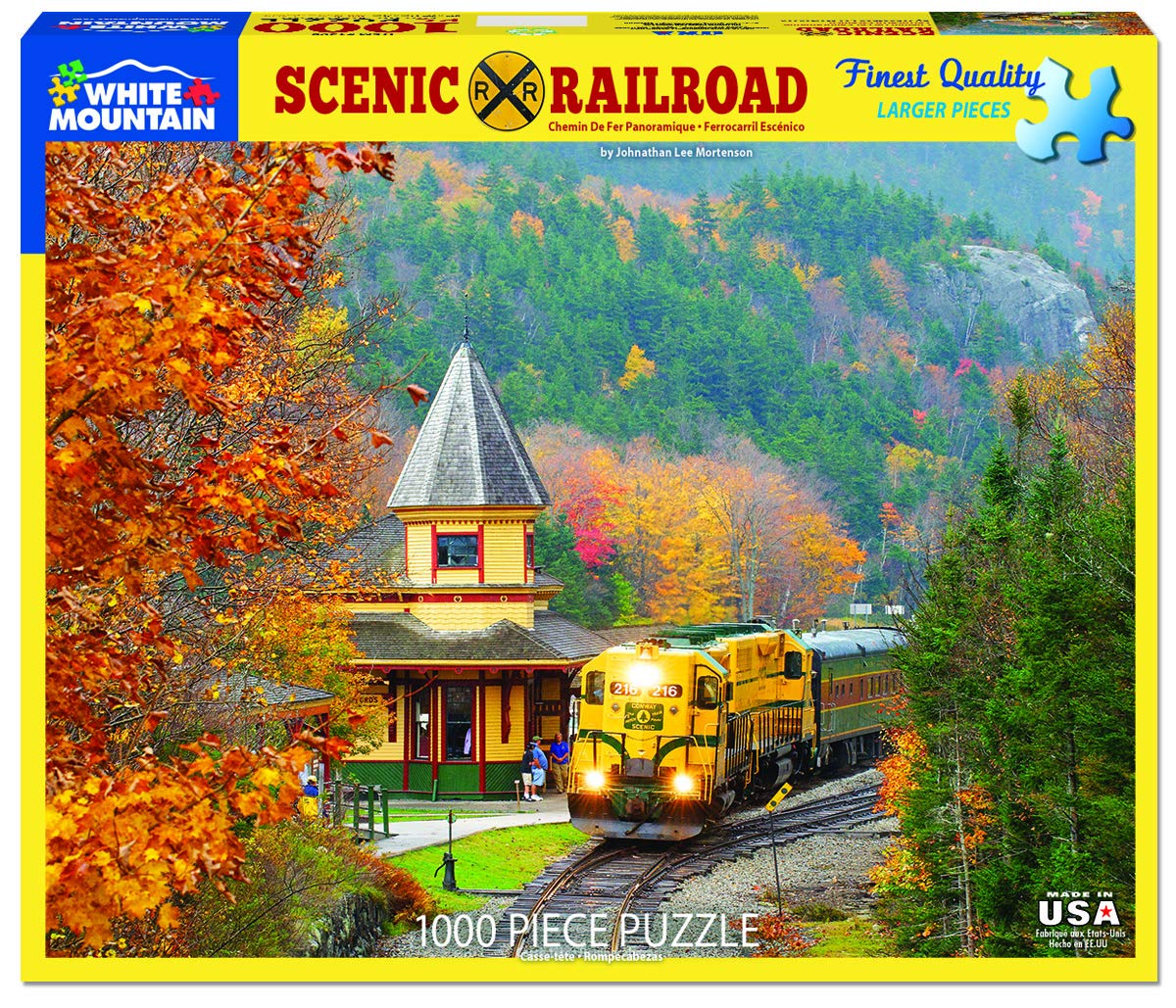 White Mountain Puzzles Scenic Railroad - 1000 Piece Jigsaw Puzzle