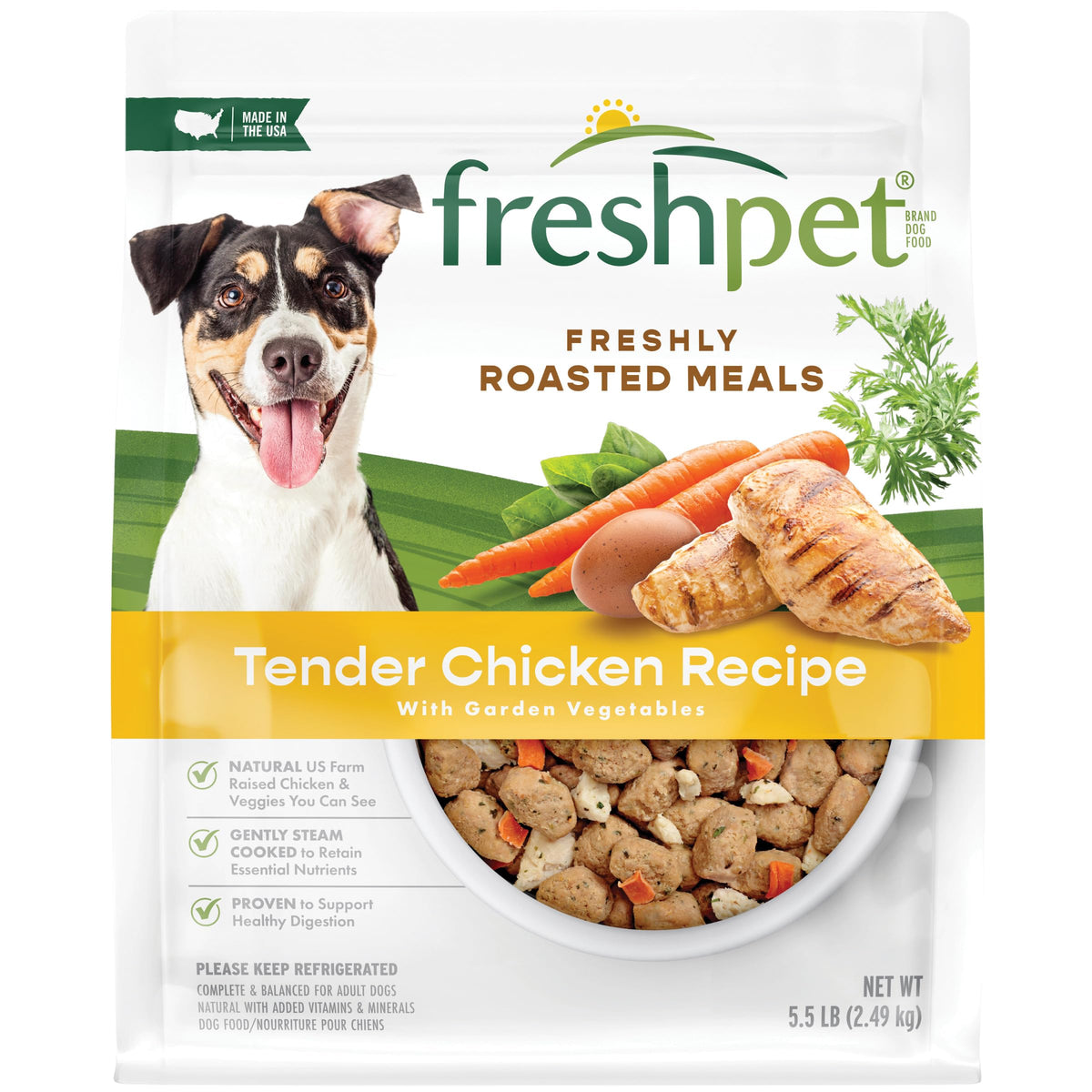 Freshpet Healthy & Natural Dog Food, Fresh Chicken Recipe, 5.5lb