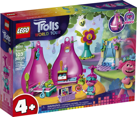 LEGO Trolls World Tour Poppy's Pod 41251 Trolls Playhouse Building Kit with Poppy Troll Minifigure (103 Pieces)