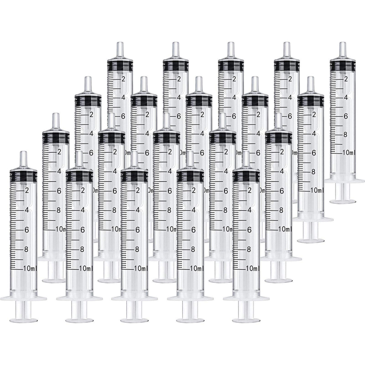 20 Packs Plastic Syringe with Measurement, Suitable for Measuring, Watering, Refilling