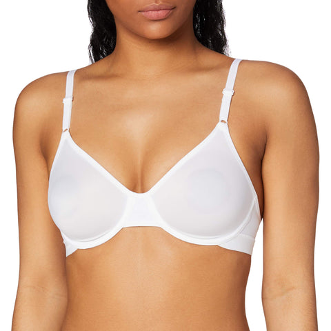 Triumph Womens Micro Fun Non-padded Wired Bra, White, 40C UK