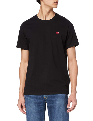 Levi's Men's Ss Original Housemark Tee T-Shirt, Stonewashed Black, XXL