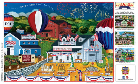 MasterPieces 1000 Piece Jigsaw Puzzle for Adults, Family, Or Kids - Stars and Stripes - 19.25"x26.75"