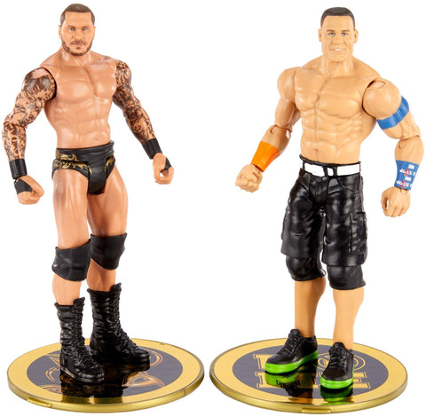 WWE John Cena vs Randy Orton Championship Showdown 2 Pack 6 in Action Figures Friday Night Smackdown Battle Pack for Ages 6 Years Old and Up