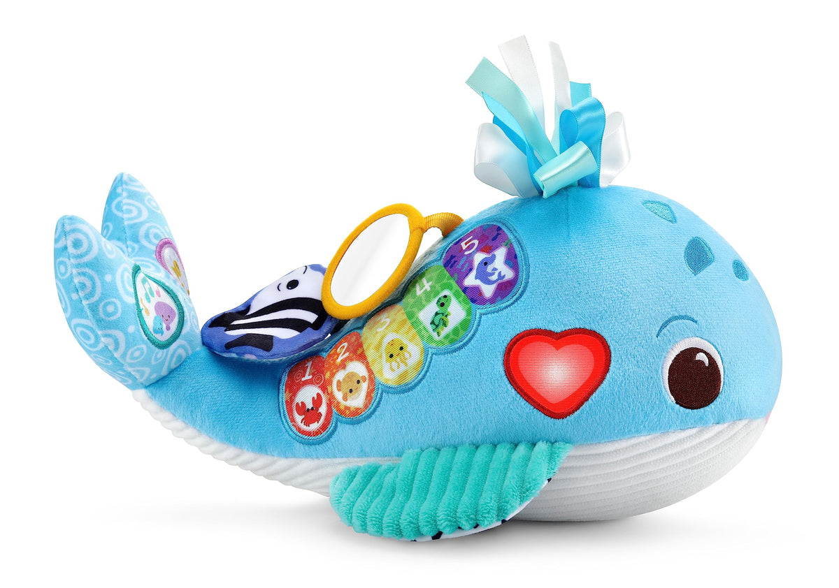 VTech Baby Snuggly Sounds Whale, Baby Sensory Toy with Lights, Sounds & Music, Interactive Gift for infants 3, 6, 9, 12 months +, English version