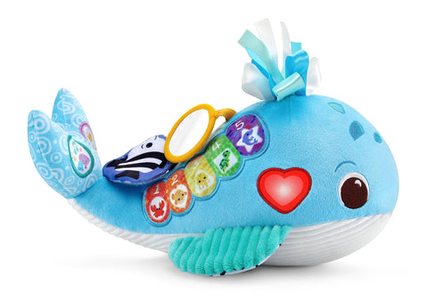 VTech Baby Snuggly Sounds Whale, Baby Sensory Toy with Lights, Sounds & Music, Interactive Gift for infants 3, 6, 9, 12 months +, English version