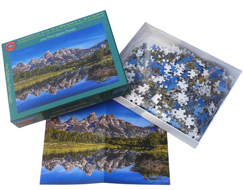 Grand Teton National Park Schwabacher Landing 1000 Piece Puzzle