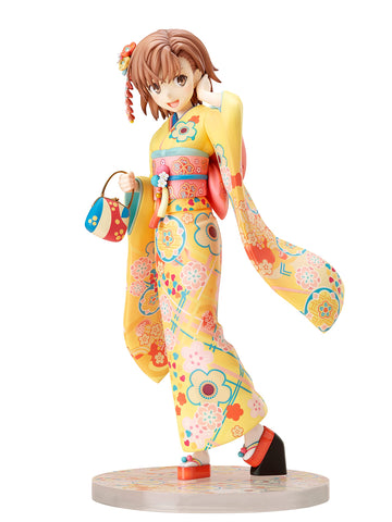 Furyu A Certain Scientific Railgun T: Mikoto Mikasa (Furisode Version) 1:7 Scale PVC Figure, Multicolor,8 inches