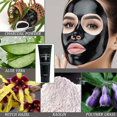 Blackhead Remover Mask,Activated & Deep Cleansing Charcoal Face Mask Peel Off Face Mask,Purifying Black Head Remover for Face,Nose Blackhead Remover for All Skin Types,Facial Skin Care Products