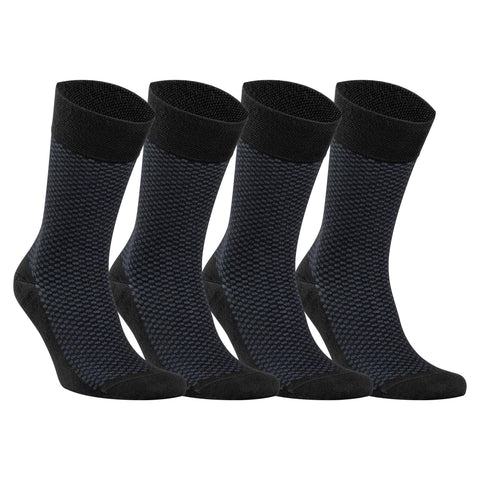 anatolian DRESS SOCKS Natural Comfortable Soft Classy - Made In TURKEY for Men Women Dress or Casual Footwear (Honeycomb)