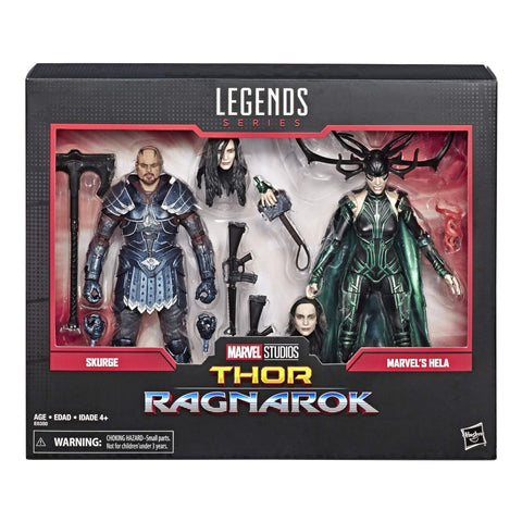 Marvel Legends Series Thor: Ragnarok 6"-Scale Movie-Inspired Skurge Hela Collectible Action Figure 2 Pack