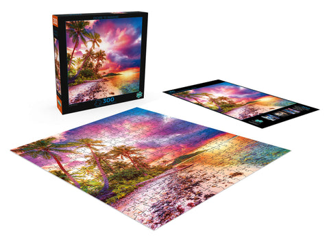 Buffalo Games - Escape to Paradise - 300 Large Piece Jigsaw Puzzle Multicolor, 18"L X 18"W