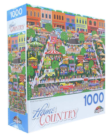 Small Town Big Summer Fair 1000 Piece Collector Puzzle by Artist: Mark Frost