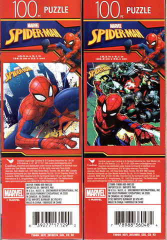 Marvel Spider - Man - 100 Piece Jigsaw Puzzle (Set of 2) - v6