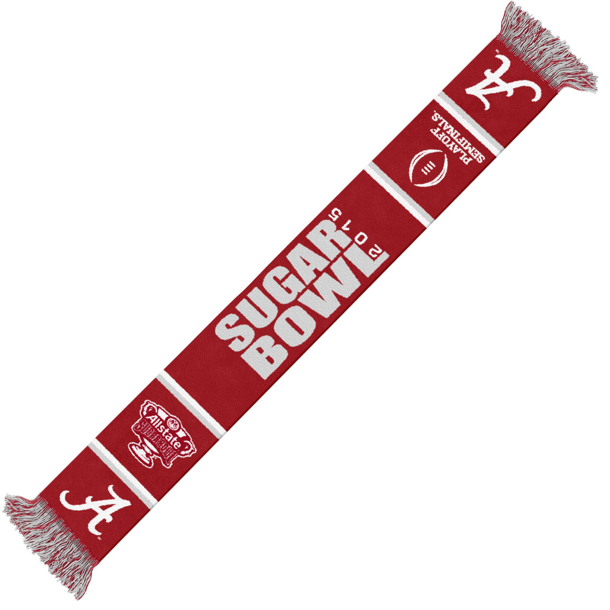 FOCO NCAA Alabama (2015 Edition) NCAA Football Playoff Acrylic Scarf - Sugar Bowl