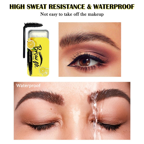 Brow Soap for Eyebrow-2PCS Eyebrow Soap Wax Brow Styling Soap Kit, Transparent 4D Brows Gel Longlasting Eyebrow Setting Gel, Waterproof Brow Freeze for Holding Brows In Place, Christmas Gift Makeup-01