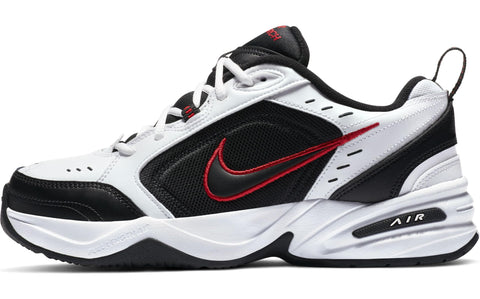 NIKE Men's Air Monarch Iv Gymnastics Shoe, White White Black Varsity Red 101, 10.5 UK