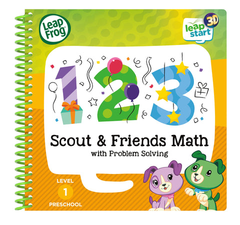 LeapFrog 460703 Scout and Friends Maths 3D Activity Book Learning Toy, Multi-Colour, One Size