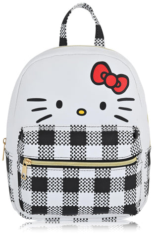 Fast Forward Sanrio Hello Kitty Backpack for Women, Men, Unisex | Cute PU Leather 10" Hello Kitty Mini Backpack Purse Shoulder Purse | Hello Kitty Bag and Hello Kitty Accessories, Hello Kitty Black,