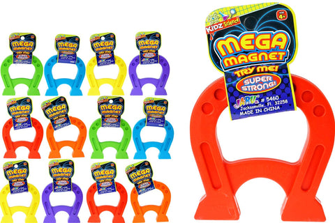 JA-RU Kidz Science Jumbo Magnet Toy (12 Horseshoe Magnets) Strong Magnetic Toys for Kids. Classroom Must Haves, Science Kit & Back to School Supply Kits. Preschool STEM Learning Activities. 5460-12p