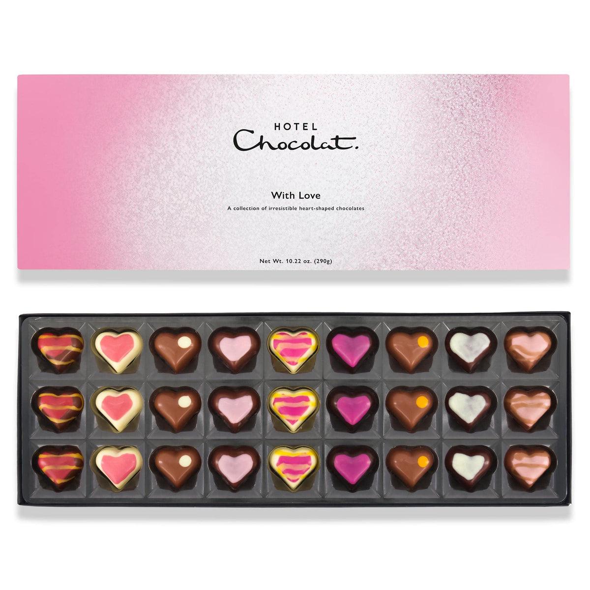 Hotel Chocolat - With Love Sleekster - 27 Milk, White and Dark Filled Chocolates - Valentine's Day Chocolate Gifts