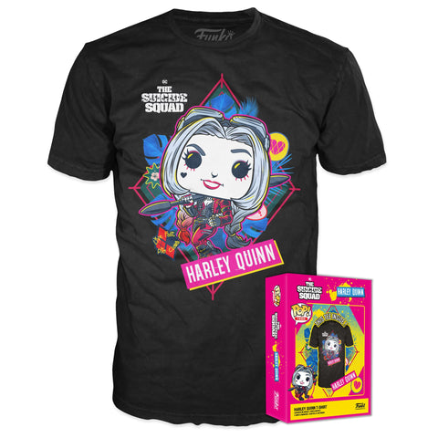 Funko Boxed Tees: DC - TSS Harley Quinn - Large - (L) - DC Comics - T-Shirt - Clothes - Gift Idea - Short Sleeve Top for Adults Unisex Men and Women - Official Merchandise - Movies Fans Multicolour