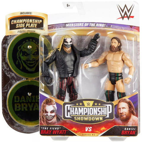 WWE Ã¢â‚¬Å“The FiendÃ¢â‚¬Â Bray Wyatt vs Daniel Bryan Championship Showdown 2-Pack 6-in / 15.24-cm Action Figures Monsters of the Ring Battle Pack for Ages 6 Years Old & Up