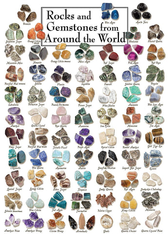 MasterPieces 1000 Piece Jigsaw Puzzle for Adults, Family, Or Kids - Rocks & Gemstones from Around The World - 19.25"x26.75"