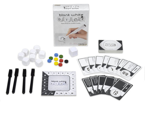 WizKids Blank Dice Game (2 Player), White