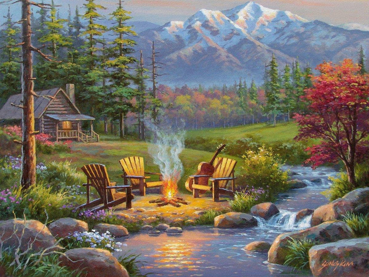 Ravensburger Riverside Livingroom Puzzle - 750 Piece Jigsaw | Large Format for Adults | Unique Softclick Technology | Ideal for Family Game Night | FSC-Certified Materials