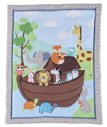 HMtideby Animal Themed Baby Toddler Blanket Quilt Cot Comforter Crib Baby Quilts for Boys and Girls Nursery Bed Throw Blanket 84x107cm, Suitable for All Season