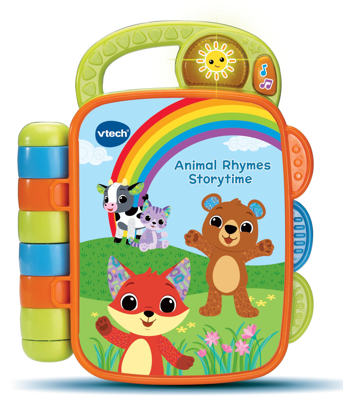 VTech Baby Animal Rhymes Storytime, Interactive Baby Book with 6 Wipe Clean Pages, Light-up Button, Songs & Melodies, Gift for Babies 9, 12, 18 months +, English Version