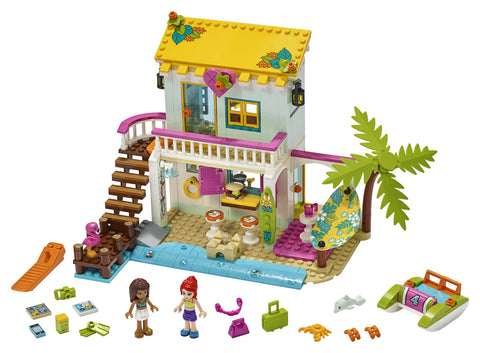 LEGO Friends Beach House 41428 Building Kit; Sparks Hours of Summer Adventure Play (444 Pieces)