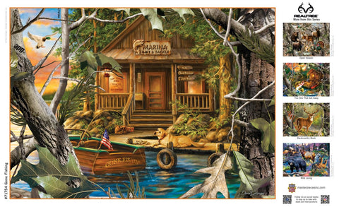 MasterPieces 1000 Piece Jigsaw Puzzle For Adults, Family, Or Kids - Gone Fishing - 19.25"x26.75"